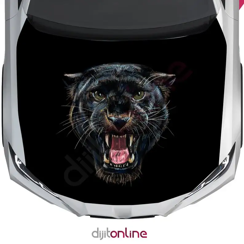 Angry Panter Vinyl Car Hood Wrap Color Graphics - Panter Wrap Color Custom Car Hood Decal - 135cmx135cm
Angry Panter Vinyl Car Hood Wrap Color Graphics - Panter Wrap Color Custom Car Hood Decal - 135cmx135cm