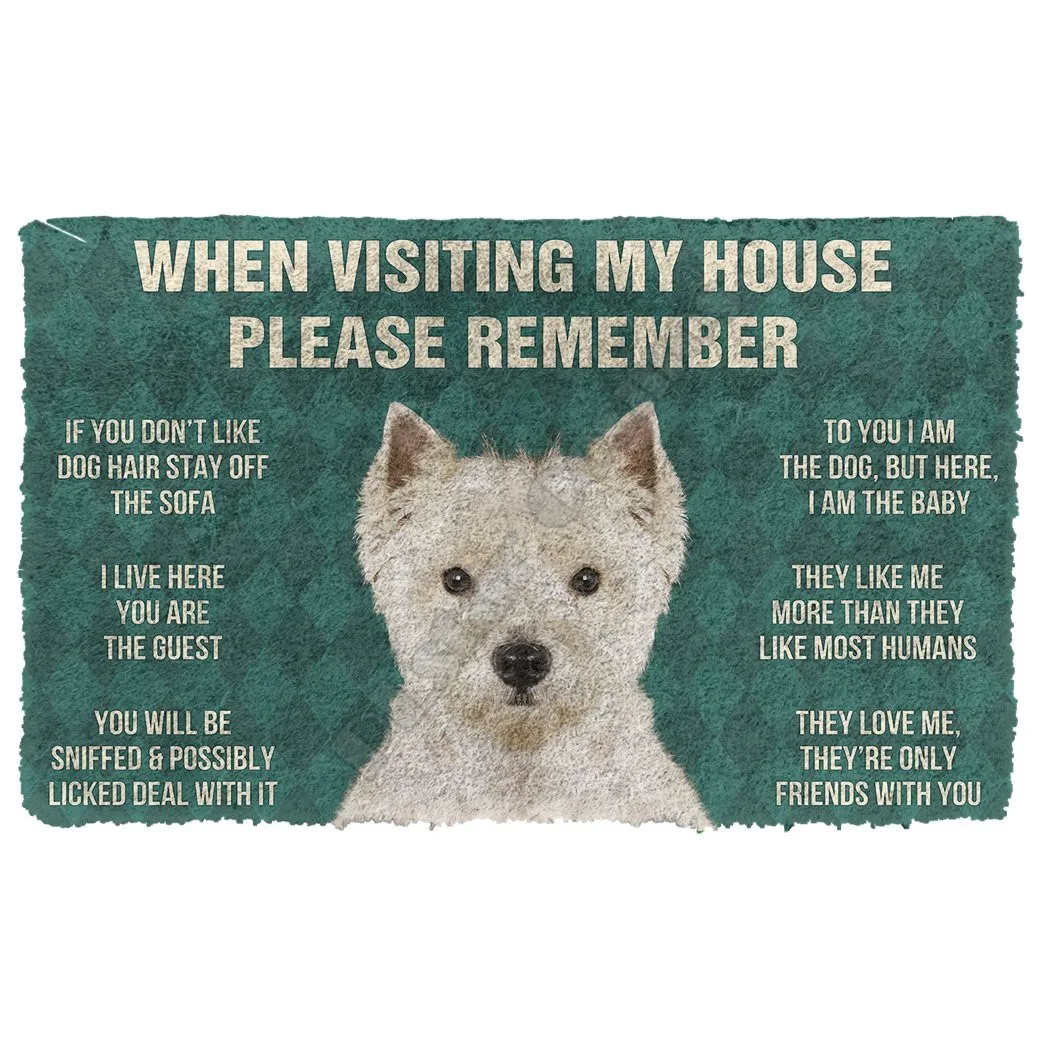 West Highland White Terrier house rules door mats non-slip door mats decorative porch door mats
West Highland White Terrier house rules door mats non-slip door mats decorative porch door mats