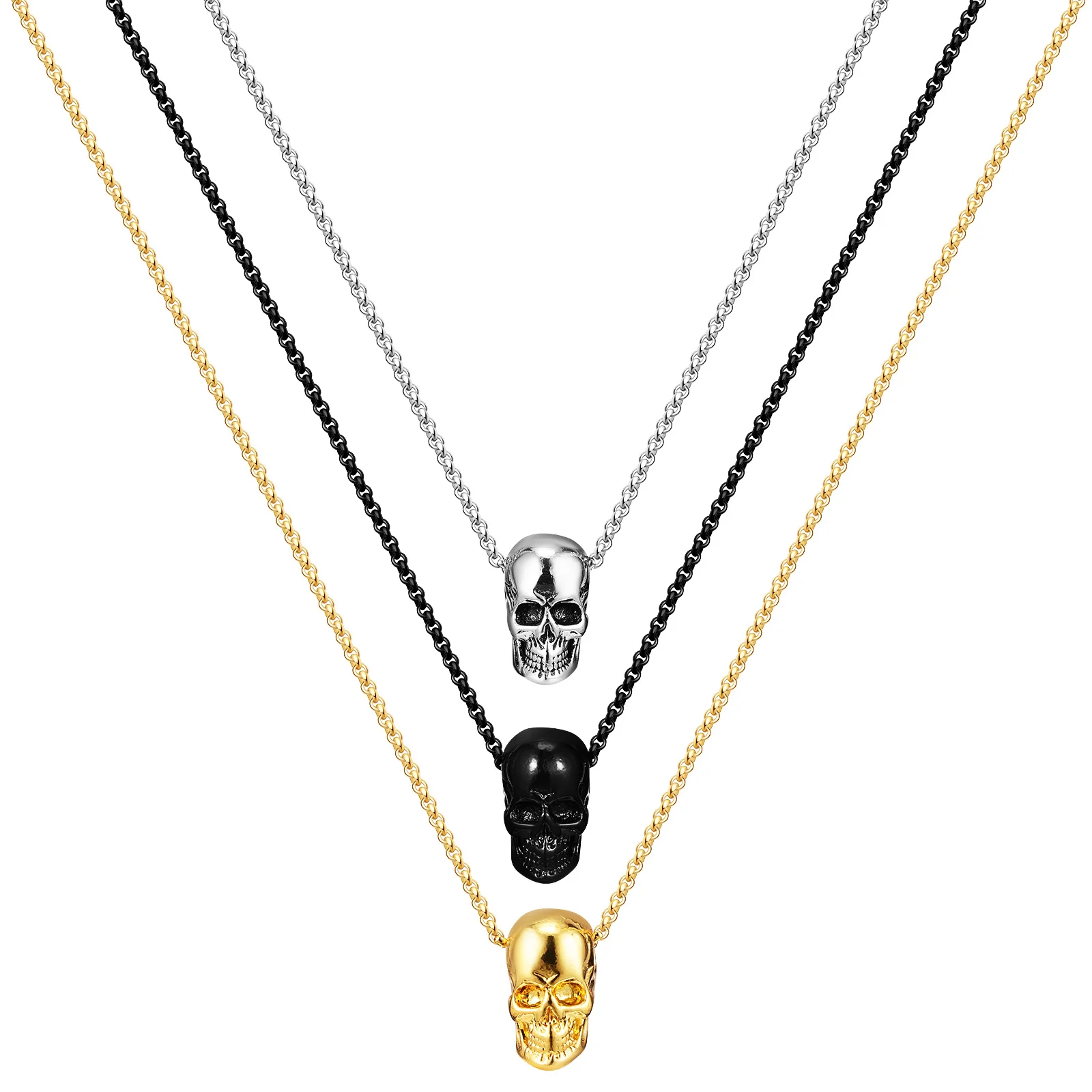 3 Pcs The Chain Pendant Men Necklace Chains European American Stainless Steel Man Mens Necklaces
3 Pcs The Chain Pendant Men Necklace Chains European American Stainless Steel Man Mens Necklaces