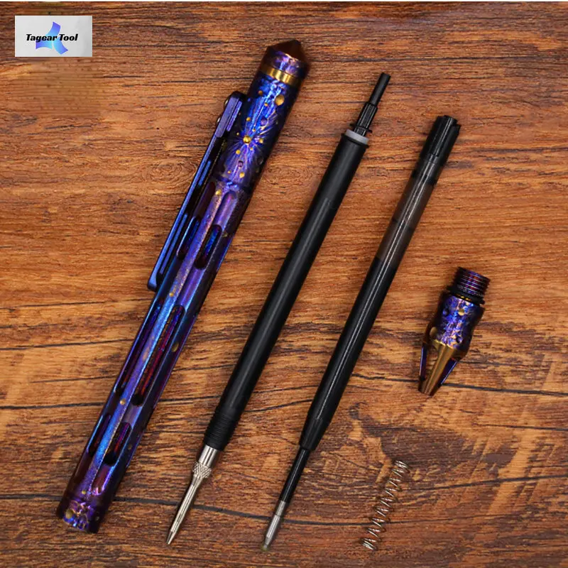 Multi-functional EDC Two Refills Titanium Alloy Tactical Pen Self Defense Student Mechanical Pencil Neutral Signature Pen
Multi-functional EDC Two Refills Titanium Alloy Tactical Pen Self Defense Student Mechanical Pencil Neutral Signature Pen