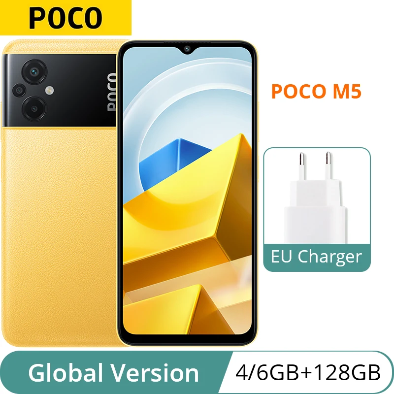 Global Version POCO M5 4GB 128GB / 6GB 128GB NFC Smartphone MTK G99 Octa Core 90Hz 6.58" FHD+ Display 5000mAh 50MP Triple Camera
Global Version POCO M5 4GB 128GB / 6GB 128GB NFC Smartphone MTK G99 Octa Core 90Hz 6.58" FHD+ Display 5000mAh 50MP Triple Camera