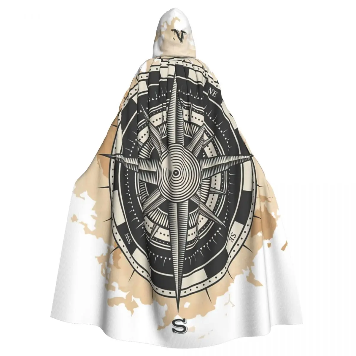 Antique Style Compass Rose Hooded Cloak Halloween Party Cosplay Woman Men Adult Long Witchcraft Robe Hood
Antique Style Compass Rose Hooded Cloak Halloween Party Cosplay Woman Men Adult Long Witchcraft Robe Hood