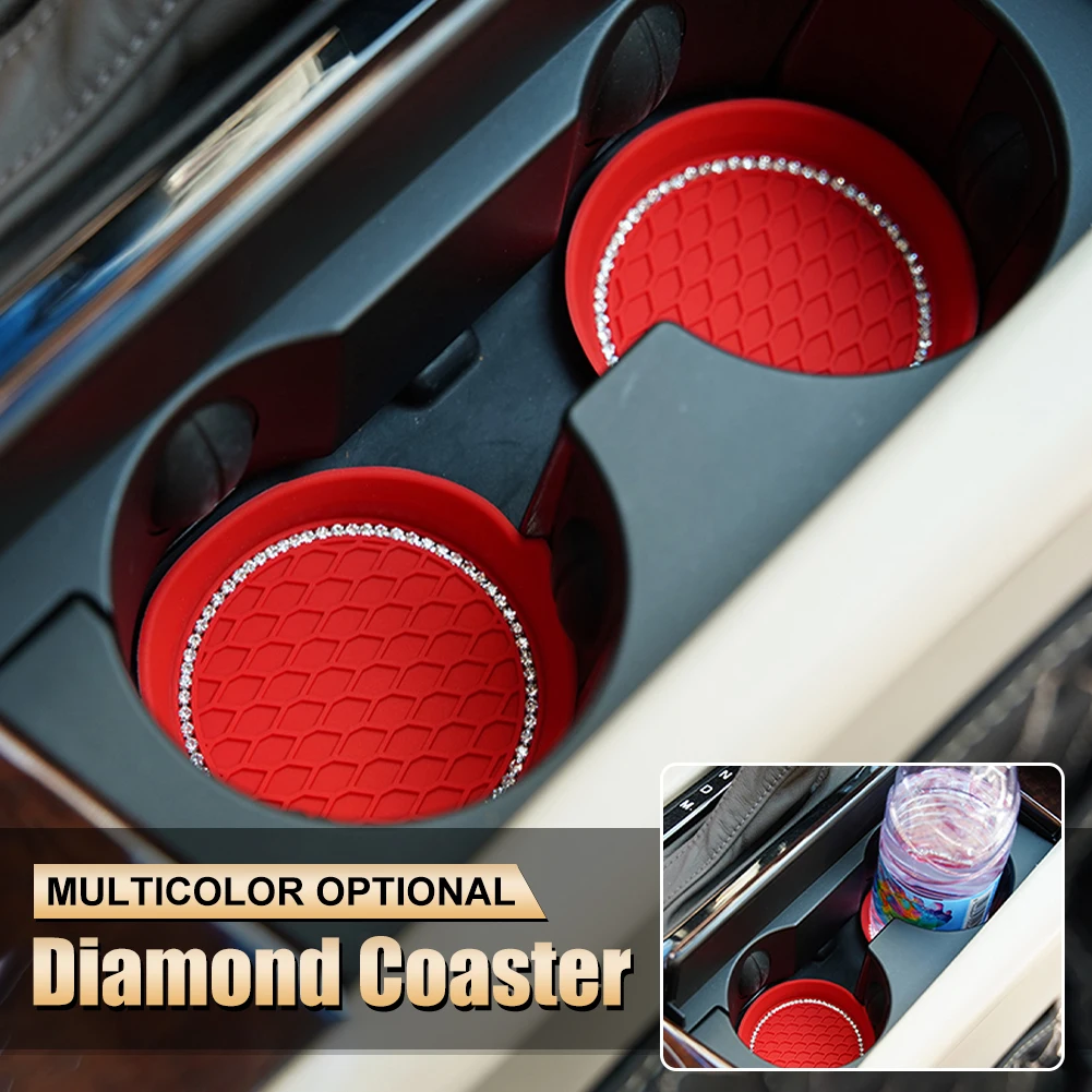 4Pcs Car Cup Holder Coaster Universal Bling Crystal Rhinestones Anti-Slip Cup Holder Sparkling Diamond Auto Interior Accessories
4Pcs Car Cup Holder Coaster Universal Bling Crystal Rhinestones Anti-Slip Cup Holder Sparkling Diamond Auto Interior Accessories