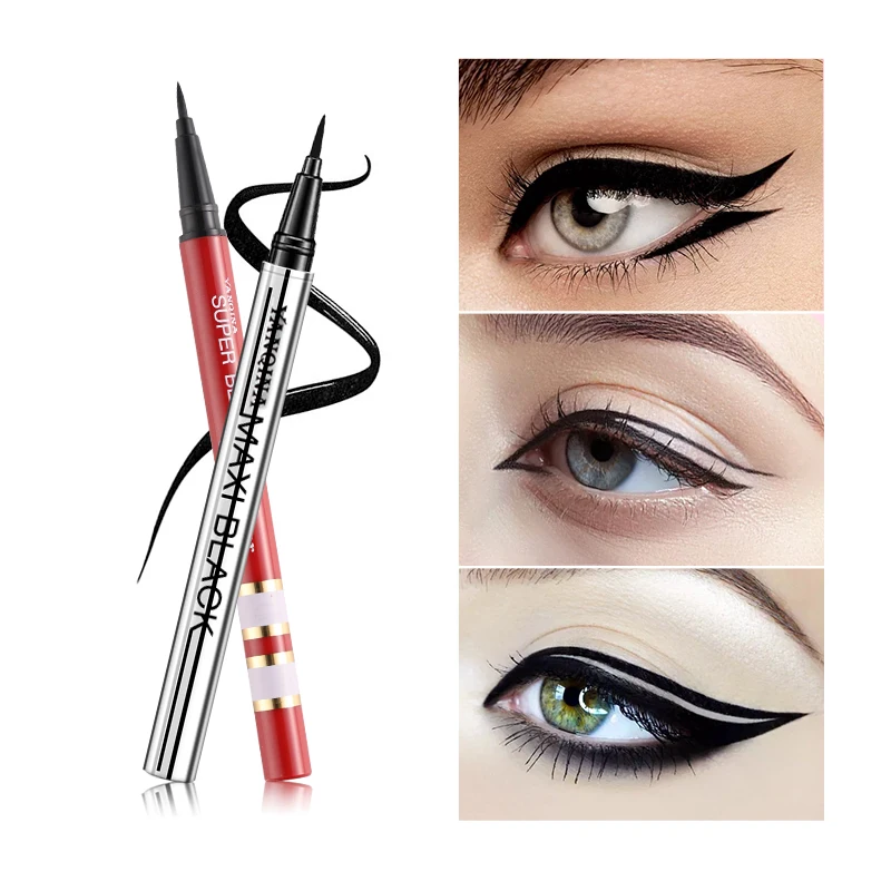 

YANQINA Ultimate Black Long Lasting Eye Liner Pencil Waterproof Eyeliner Smudge-Proof Cosmetic Beauty Makeup Liquid Delineador