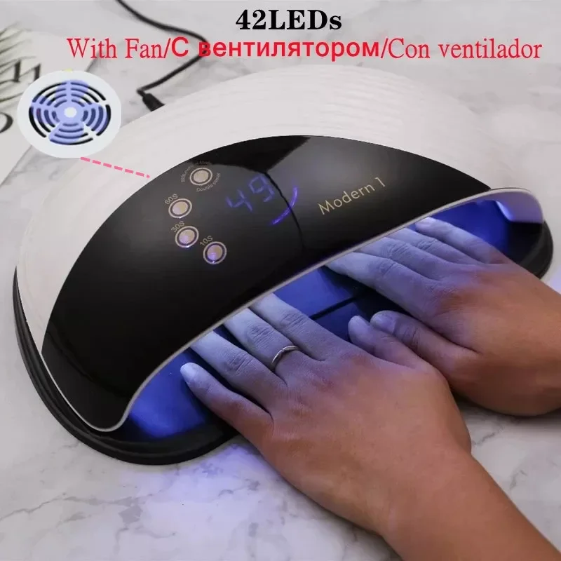 Built-in Cooling Fan Nail Dryer 3 in 1 Quick Drying Nail Lamp Curing UV/LED Gel Manicure LED UV Lamp Dual Light Source
Built-in Cooling Fan Nail Dryer 3 in 1 Quick Drying Nail Lamp Curing UV/LED Gel Manicure LED UV Lamp Dual Light Source