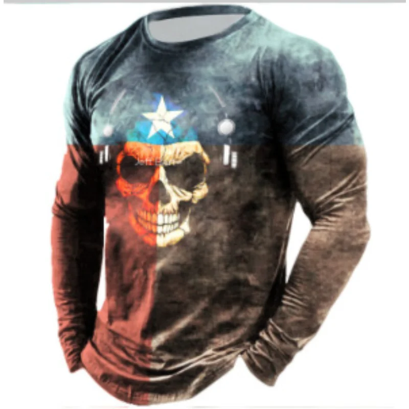 2023 Europe and The United States New Men's Casual Crewneck Long-sleeved Pullover Slim Digital Printed Sports T-shirt Camisetas
2023 Europe and The United States New Men's Casual Crewneck Long-sleeved Pullover Slim Digital Printed Sports T-shirt Camisetas