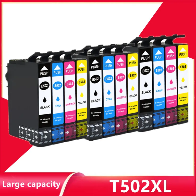 

Compatible Ink Cartridge 502XL T502 T502XL For Epson Expression Home XP-5100 XP-5105 WorkForce WF-2860DWF WF-2865DWF Printer