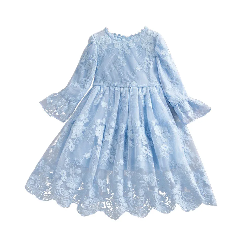 Girls' Long-sleeved Dress Spring and Autumn Girls' Embroidery Gauze Shaggy Dress Girls Clothes Ropa De Niña
Girls' Long-sleeved Dress Spring and Autumn Girls' Embroidery Gauze Shaggy Dress Girls Clothes Ropa De Niña