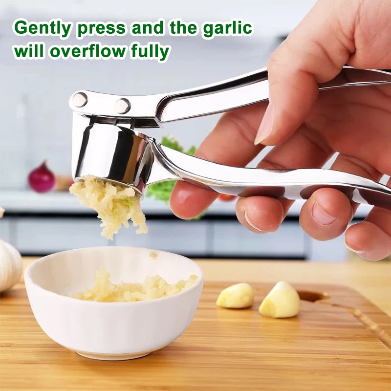 Kitchen Garlic Press Manual Garlic Masher Stainless Steel Garlic Press Chopping Garlic Tool Vegetable Home Gadget Accessories
Kitchen Garlic Press Manual Garlic Masher Stainless Steel Garlic Press Chopping Garlic Tool Vegetable Home Gadget Accessories