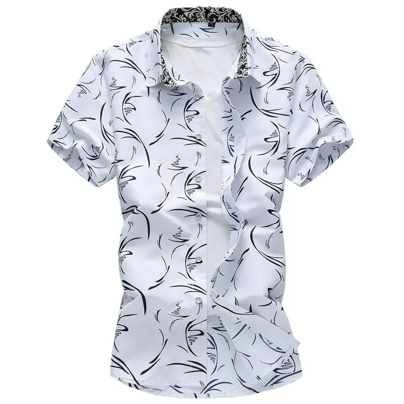 Summer New Men Shirt Casual Print Short Sleeve Shirt Hawaii Shirt Male Brand Clothing Size 5XL 6XL 7XL 2020
Summer New Men Shirt Casual Print Short Sleeve Shirt Hawaii Shirt Male Brand Clothing Size 5XL 6XL 7XL 2020