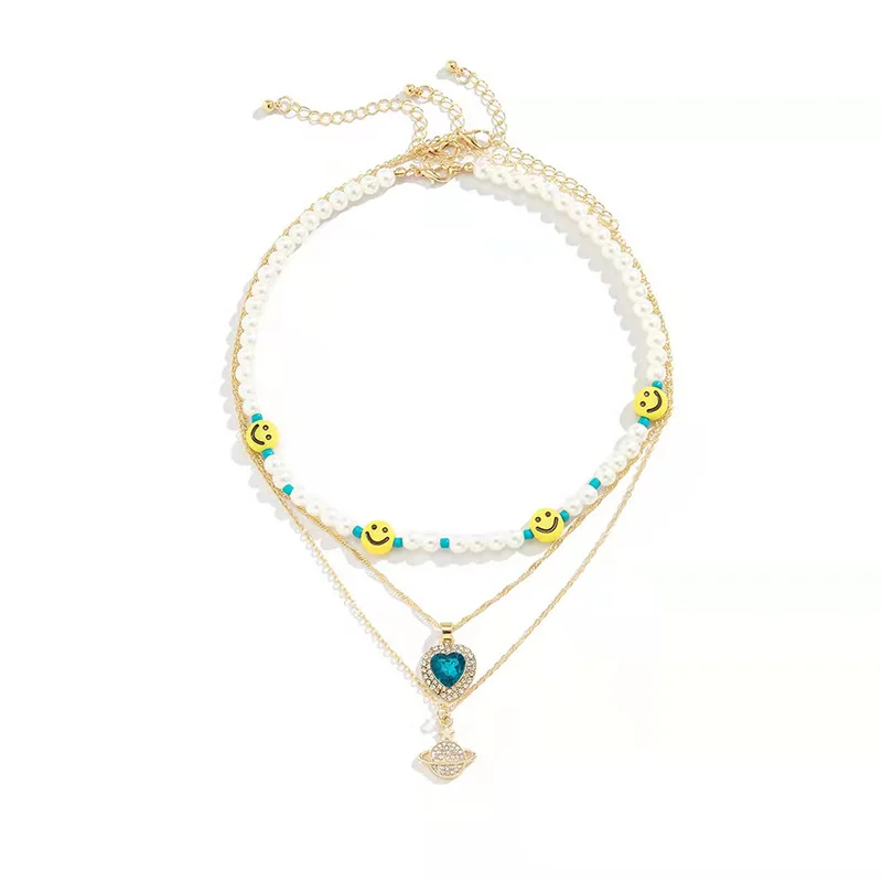 Vintage Heart Sapphire Pendant Necklace Personality Crystal Gothic Accessories Grunge Collier Beads Jewelry Trendy Choker.
Vintage Heart Sapphire Pendant Necklace Personality Crystal Gothic Accessories Grunge Collier Beads Jewelry Trendy Choker.