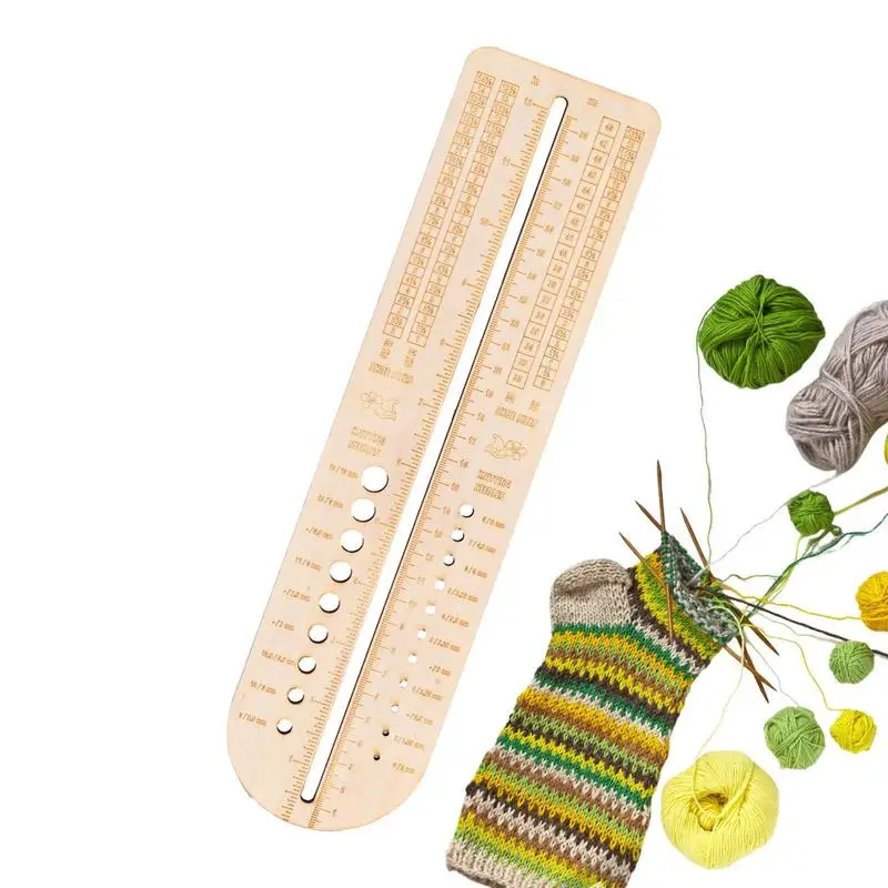Sock Ruler Tool For Knitting Professional Knitting Tool Portable Durable Gauge Crochet Size Measurement Ruler Accessories
Sock Ruler Tool For Knitting Professional Knitting Tool Portable Durable Gauge Crochet Size Measurement Ruler Accessories