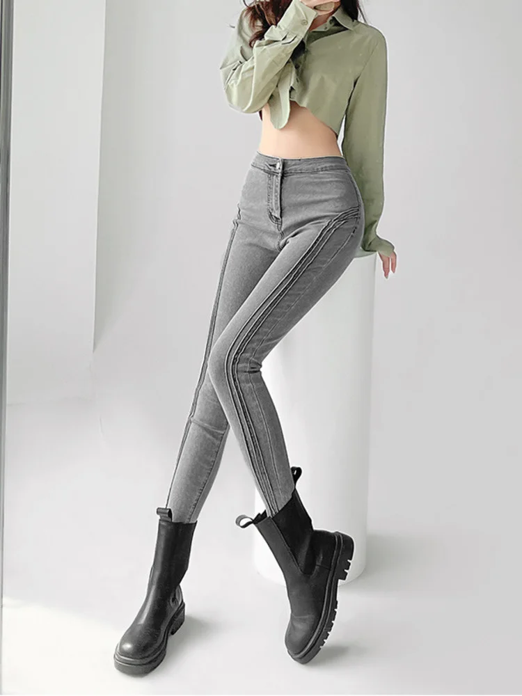 Spice WOMENGAGA American Girl Slim Hip Jeans Women Sexy High Waist Tight Stretch Slim Smoke Grey Trousers Pants 8ZFE
Spice WOMENGAGA American Girl Slim Hip Jeans Women Sexy High Waist Tight Stretch Slim Smoke Grey Trousers Pants 8ZFE
