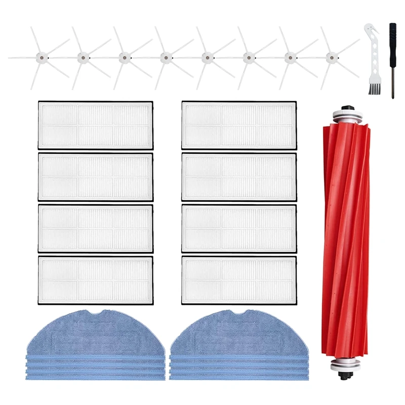27Pcs For Xiaomi Roborock S7 T7S T7S Plus Vacuum Cleaner Spare Parts Main Brush Side Brush Hepa Filter Mop Cloth
27Pcs For Xiaomi Roborock S7 T7S T7S Plus Vacuum Cleaner Spare Parts Main Brush Side Brush Hepa Filter Mop Cloth