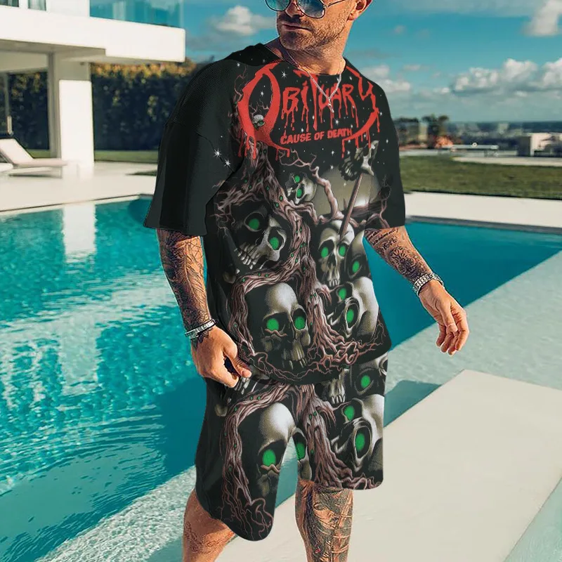 Male 3D Print Suit Summer Men Sets O-neck Fashion Tops and Shorts 2 Pieces Tracksuit Plus Size Man Casual Sportswear Clothing
Male 3D Print Suit Summer Men Sets O-neck Fashion Tops and Shorts 2 Pieces Tracksuit Plus Size Man Casual Sportswear Clothing