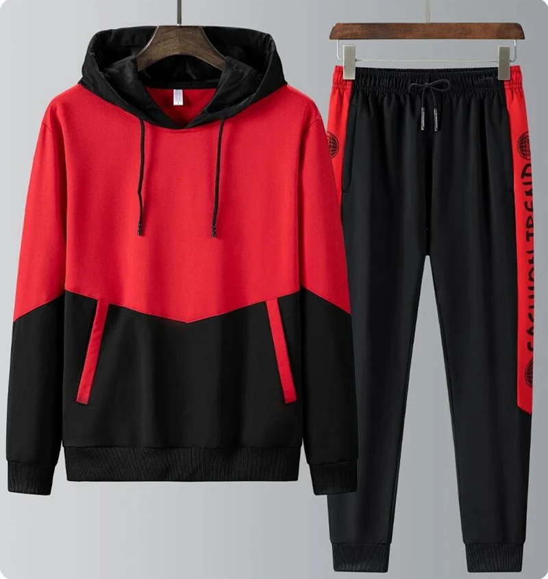 Streetwear Autumn Men Set Tracksuit Men Casual Long Sleeve Hooded Mens Two Piece Hoodie + Pants Set Hip Hop Fashion
Streetwear Autumn Men Set Tracksuit Men Casual Long Sleeve Hooded Mens Two Piece Hoodie + Pants Set Hip Hop Fashion