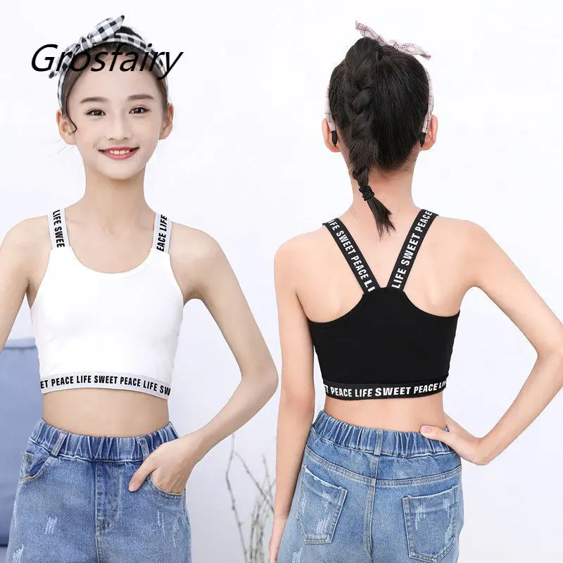 Grosfairy Teen Girls Bra Kids Training Bra Children Underwear Young Girl Letter Print Cotton Underwear Bra Top Student Cothing
Grosfairy Teen Girls Bra Kids Training Bra Children Underwear Young Girl Letter Print Cotton Underwear Bra Top Student Cothing
