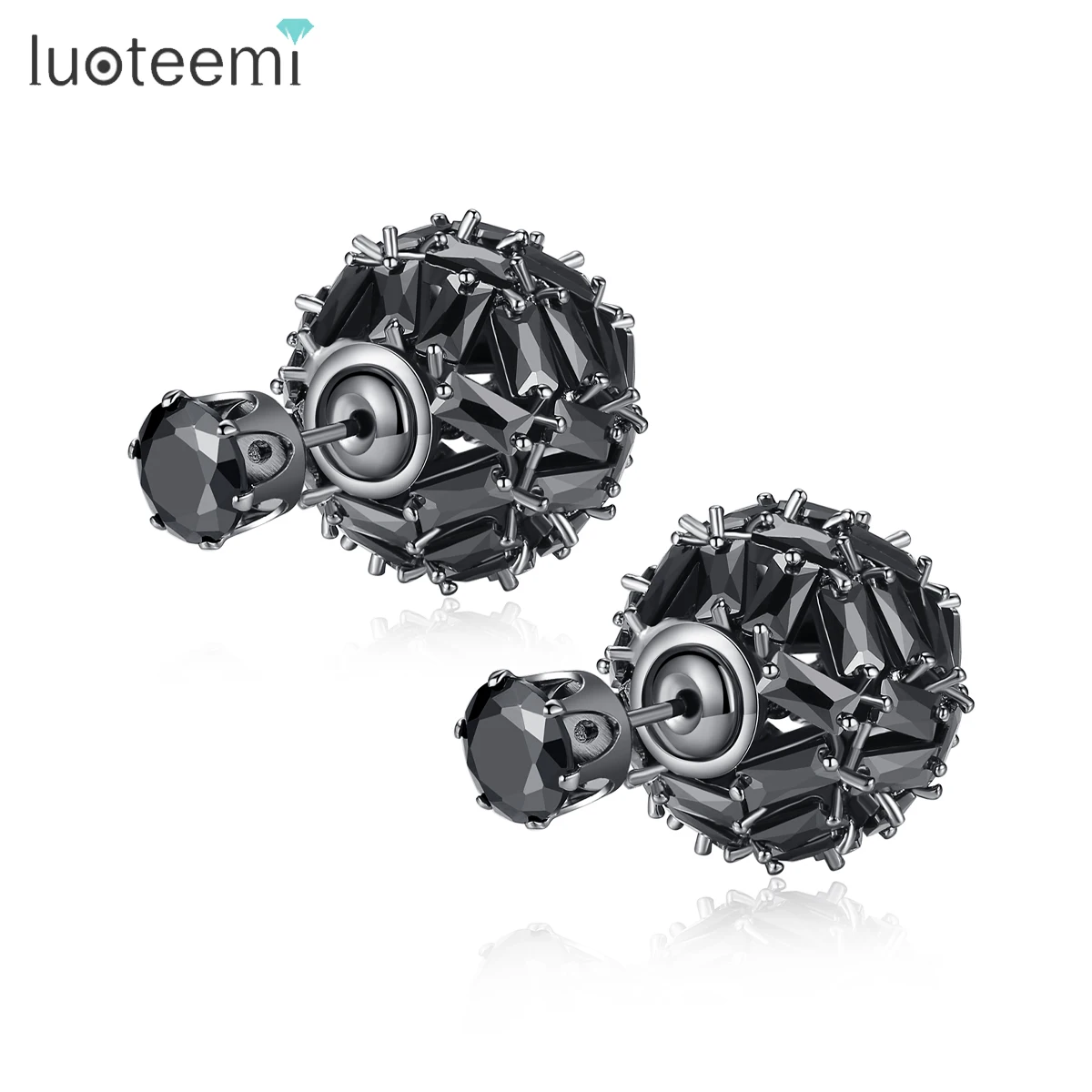 LUOTEEMI All Black CZ Double Sided Stud Earrings for Women Goth Cubic Zirconia Gifts for Girl Hip-Pop Men Gothic Accessories
LUOTEEMI All Black CZ Double Sided Stud Earrings for Women Goth Cubic Zirconia Gifts for Girl Hip-Pop Men Gothic Accessories