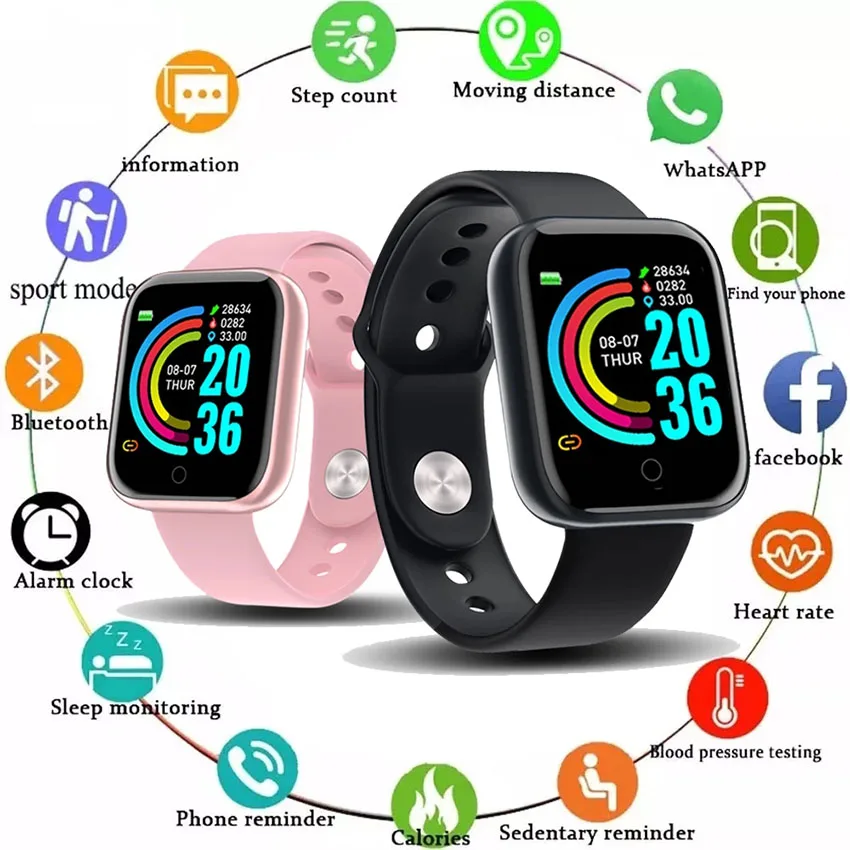 Y68 Smart Watch Men Women Wristwatches D20 Smartwatch Electronic Clock Fitness Monitor Birthday Gift For Xiaomi Huawei Bracelet
Y68 Smart Watch Men Women Wristwatches D20 Smartwatch Electronic Clock Fitness Monitor Birthday Gift For Xiaomi Huawei Bracelet