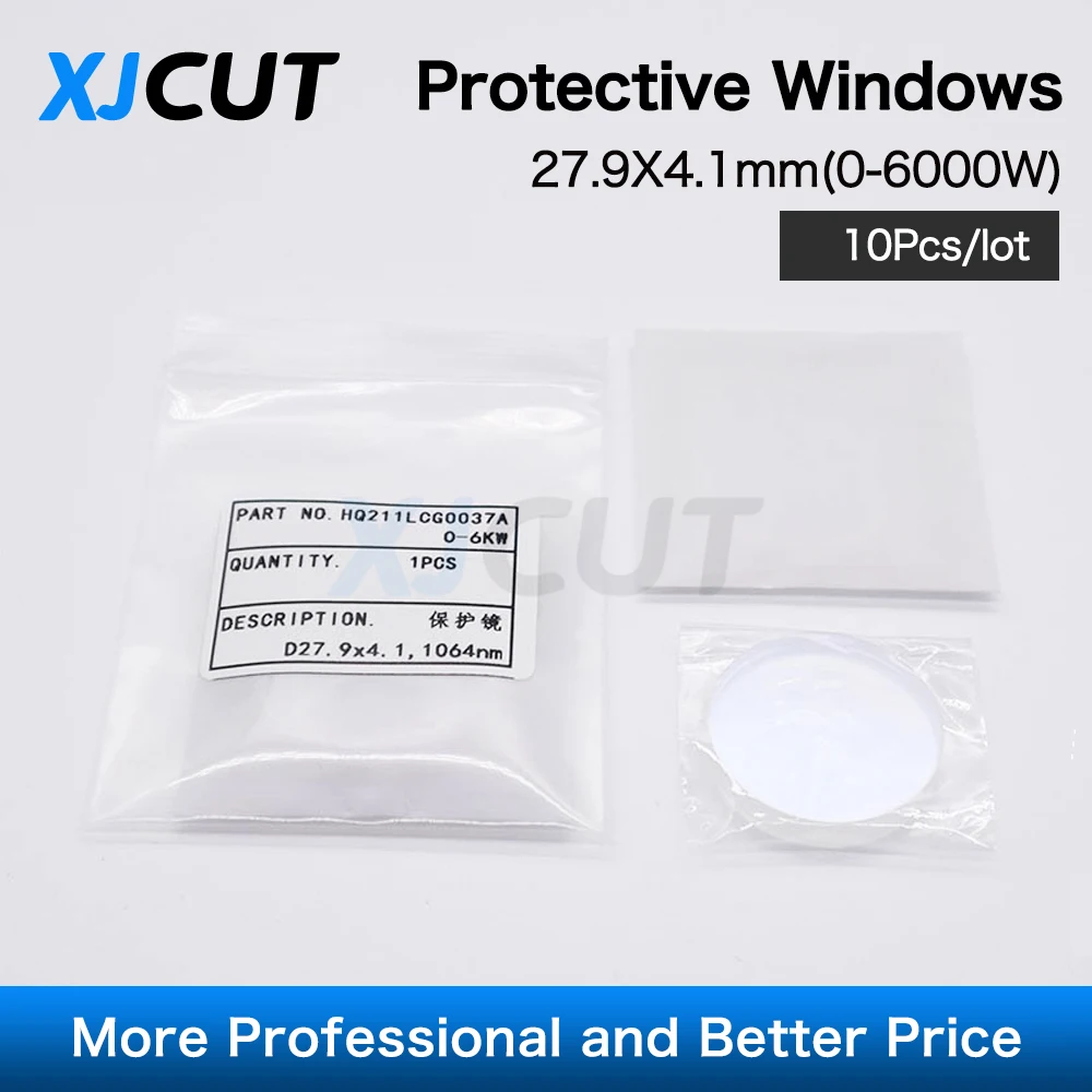 XJCUT 10PCS/Lot Raytools Laser Protective Lens/Glass 1064nm 28*4/27.9*4.1mm 0-6KW For Raytools Bodor Fiber Laser Cutting Machine
XJCUT 10PCS/Lot Raytools Laser Protective Lens/Glass 1064nm 28*4/27.9*4.1mm 0-6KW For Raytools Bodor Fiber Laser Cutting Machine