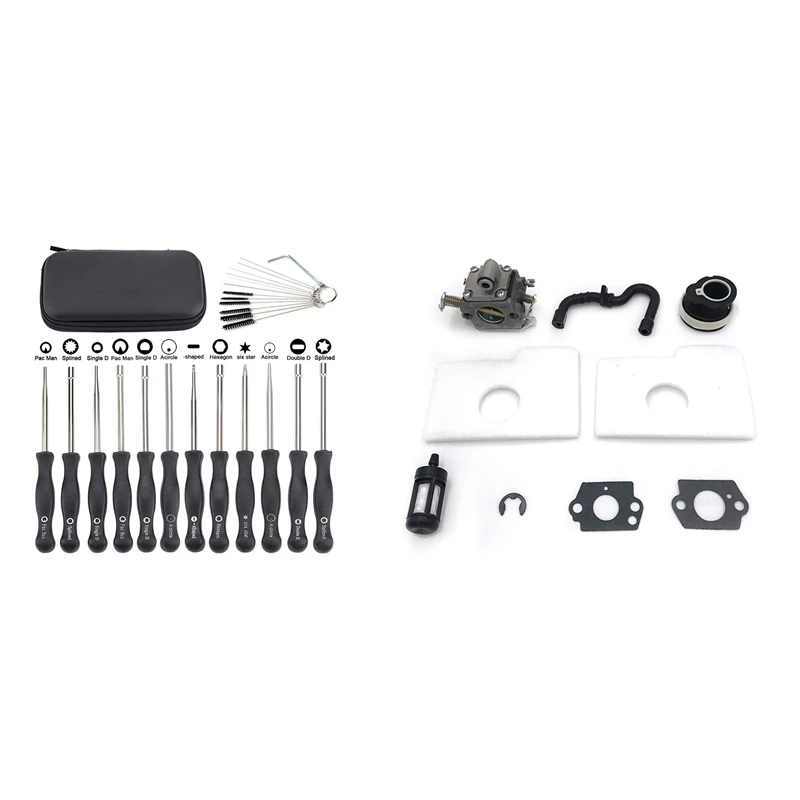 1 Set Carburetor Adjustment Tool Kit & 1 Set Carburetor Intake Manifold Fuel Air Filter
1 Set Carburetor Adjustment Tool Kit & 1 Set Carburetor Intake Manifold Fuel Air Filter