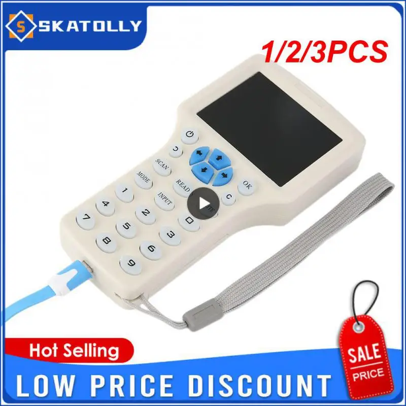 1/2/3PCS English Frequency RFID Copier Duplicator 125KHz Key fob NFC Reader Writer 13.56MHz Encrypted Programmer USB UID Copy
1/2/3PCS English Frequency RFID Copier Duplicator 125KHz Key fob NFC Reader Writer 13.56MHz Encrypted Programmer USB UID Copy