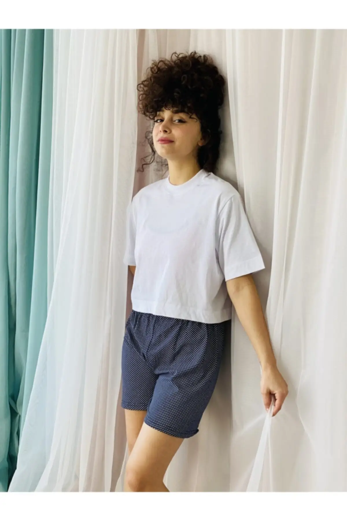 Women's Shorts Home Indigo New Summer Fashion Bermuda Basic Short Pants Mini Trousers Short Pants
Women's Shorts Home Indigo New Summer Fashion Bermuda Basic Short Pants Mini Trousers Short Pants