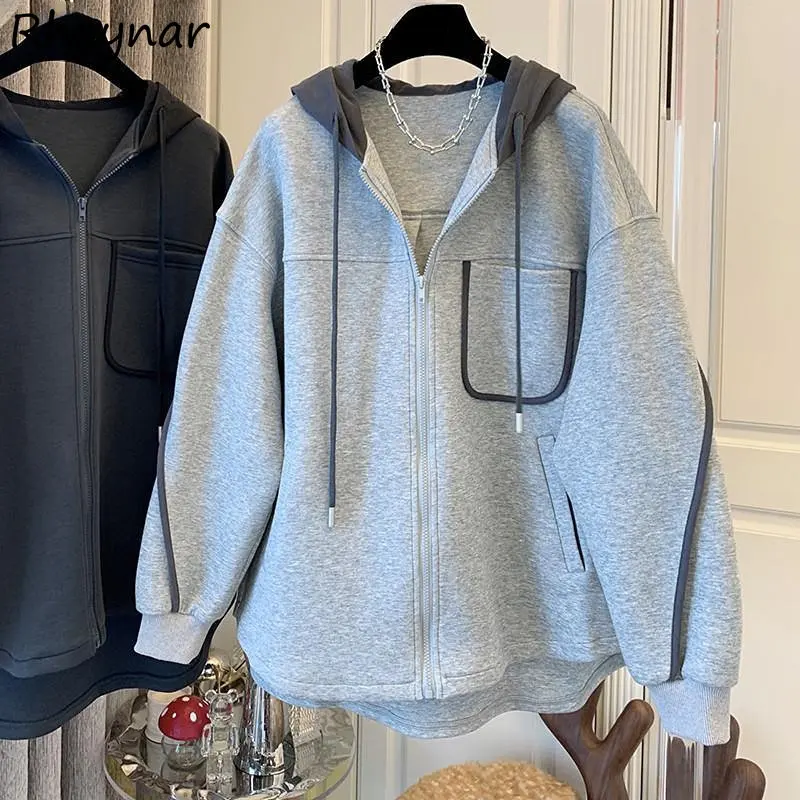 Jackets Women Hooded Couple Baggy Harajuku High Street Hot Sale Soft All-match Autumn Outwear Femme Coats Casual Student Pockets
Jackets Women Hooded Couple Baggy Harajuku High Street Hot Sale Soft All-match Autumn Outwear Femme Coats Casual Student Pockets