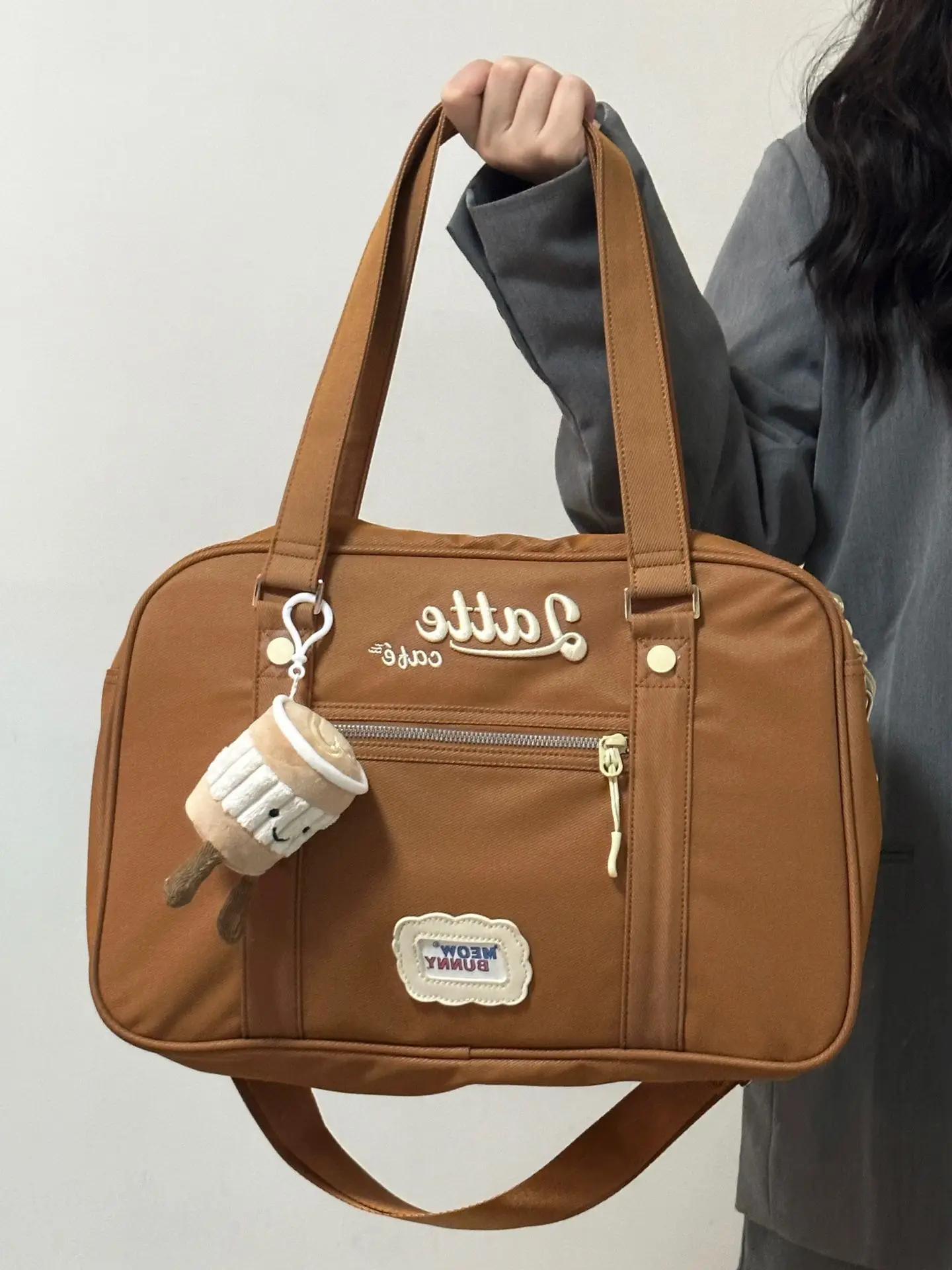 

2023 New Vintage Shoulder Bag College Student Classroom Bag Crossbody Bag Commuter Leisure Tote Bag