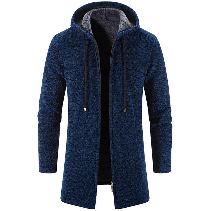 Winter Fleece Cardigan Men Thick Hooded Long Sweaterscoat Male Warm Knitted Sweater Jackets Causal Hoodies Outwear Clothing
Winter Fleece Cardigan Men Thick Hooded Long Sweaterscoat Male Warm Knitted Sweater Jackets Causal Hoodies Outwear Clothing