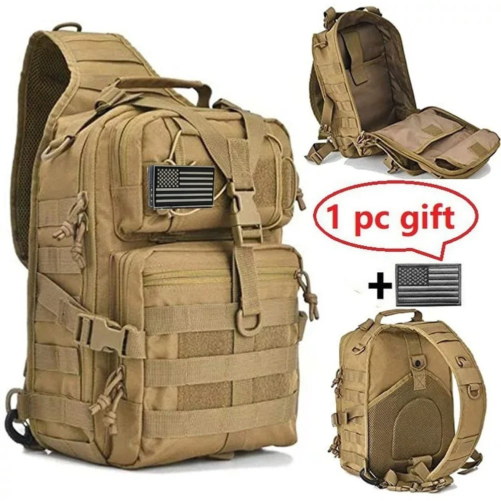 

Military Tactical Assault Pack Sling Backpack Army Molle Waterproof Rucksack Bag Hiking Camping Travelling Backpacks Chest Bags