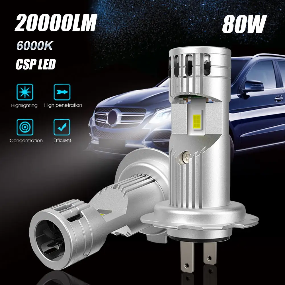 2Pcs H7 Led Canbus With Fan Headlight Lights 6000K 80W 20000LM Bulb CSP Lamps H7 H4 H11 9005 HB5 Mini Led for Automobiles
2Pcs H7 Led Canbus With Fan Headlight Lights 6000K 80W 20000LM Bulb CSP Lamps H7 H4 H11 9005 HB5 Mini Led for Automobiles