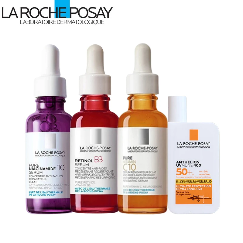 4PCS La Roche Posay Whitening Anti Aging Set Retinol Vitamin B3 Vitamin C Niacinamide Facial Serum Sunscreen Fine Lines Wrinkles
4PCS La Roche Posay Whitening Anti Aging Set Retinol Vitamin B3 Vitamin C Niacinamide Facial Serum Sunscreen Fine Lines Wrinkles