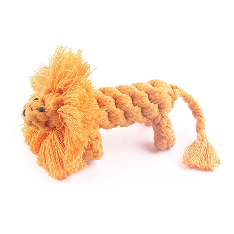 Dog Rope Toy Colorful Soft Dog Chew Toy Cotton Rope Lion Shape Toy Inter-active Dog Toy for Teeth Cleaning
Dog Rope Toy Colorful Soft Dog Chew Toy Cotton Rope Lion Shape Toy Inter-active Dog Toy for Teeth Cleaning