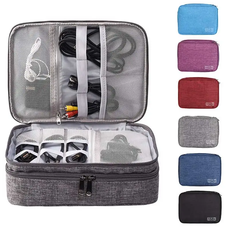 Travel Organizer Bag Cables Wires Power Bank Electronic Carrying Case Waterproof Digital Camera Charger Gadget Storage Bag Box
Travel Organizer Bag Cables Wires Power Bank Electronic Carrying Case Waterproof Digital Camera Charger Gadget Storage Bag Box