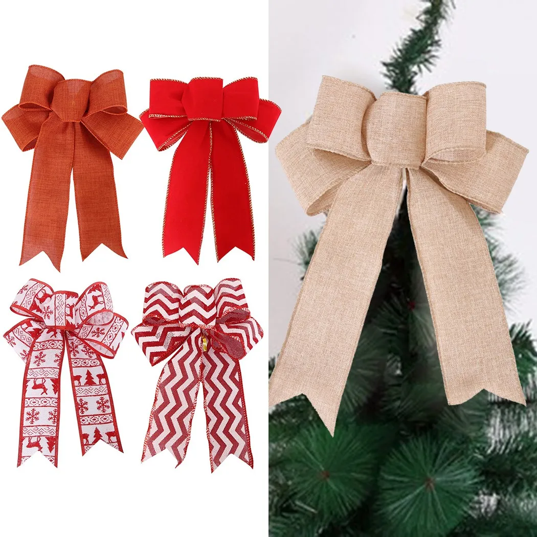 Christmas Bows Ribbon Bowknot Decorations 2023 Christmas Tree Wreath Hanging Pendant For Home Xams Dinner Table Chair Decor
Christmas Bows Ribbon Bowknot Decorations 2023 Christmas Tree Wreath Hanging Pendant For Home Xams Dinner Table Chair Decor