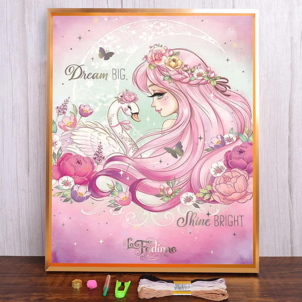Cartoon Girl Unicorn Horse Tiger Pre-Printed 11CT Cross Stitch Patterns DIY Embroidery DMC Threads Handicraft work Mulina
Cartoon Girl Unicorn Horse Tiger Pre-Printed 11CT Cross Stitch Patterns DIY Embroidery DMC Threads Handicraft work Mulina