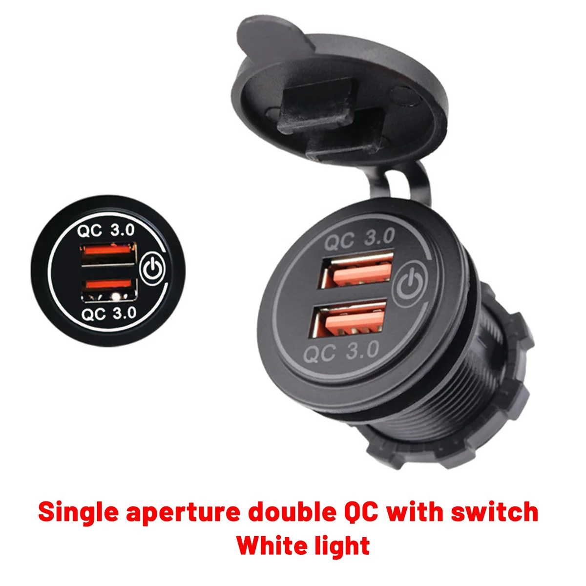 12V 36W Quick Charge 3.0 Dual USB Car Charger USB Fast Charger with Switch for Boat Motorcycle Truck Sedan White
12V 36W Quick Charge 3.0 Dual USB Car Charger USB Fast Charger with Switch for Boat Motorcycle Truck Sedan White