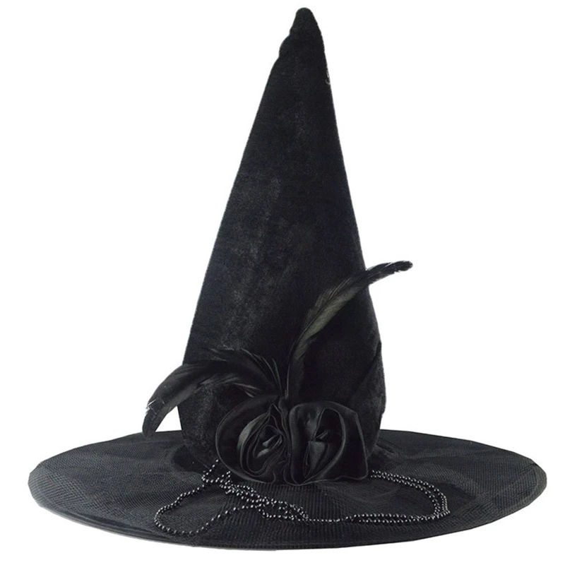 Индивидуальная чёрная шляпа для Хэллоуина с острым носком, шляпа с розой и ведьмой, реквизит для костюма с цепочкой, аксессуары для друзей
Индивидуальная чёрная шляпа для Хэллоуина с острым носком, шляпа с розой и ведьмой, реквизит для костюма с цепочкой, аксессуары для друзей