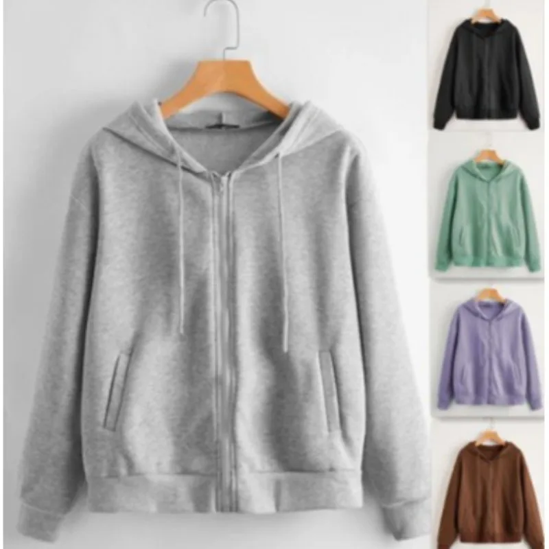 Women's Hooded Sweater Casual Coat Tops Autumn/Winter 2023 Cotton Lady Loose Zipper Sportswear
Women's Hooded Sweater Casual Coat Tops Autumn/Winter 2023 Cotton Lady Loose Zipper Sportswear