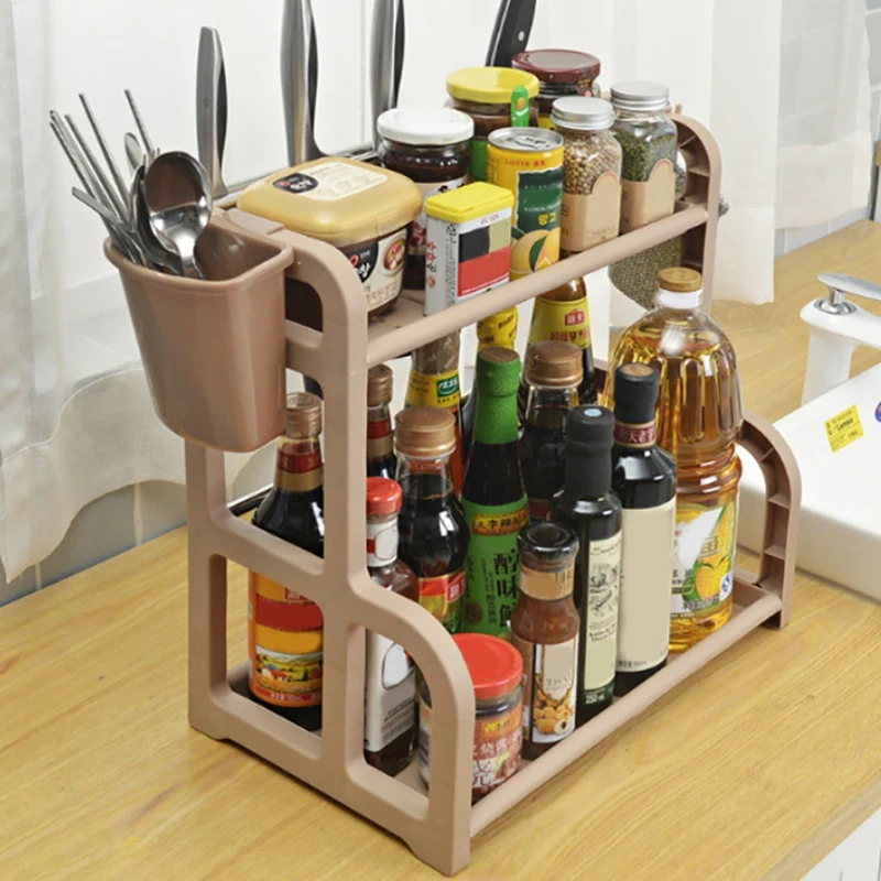 2Tier Kitchen Organizer Spice Storage Rack Kitchen Rack Plastic Condiment Rack Seasoning Storage Rack Sturdy 
2Tier Kitchen Organizer Spice Storage Rack Kitchen Rack Plastic Condiment Rack Seasoning Storage Rack Sturdy