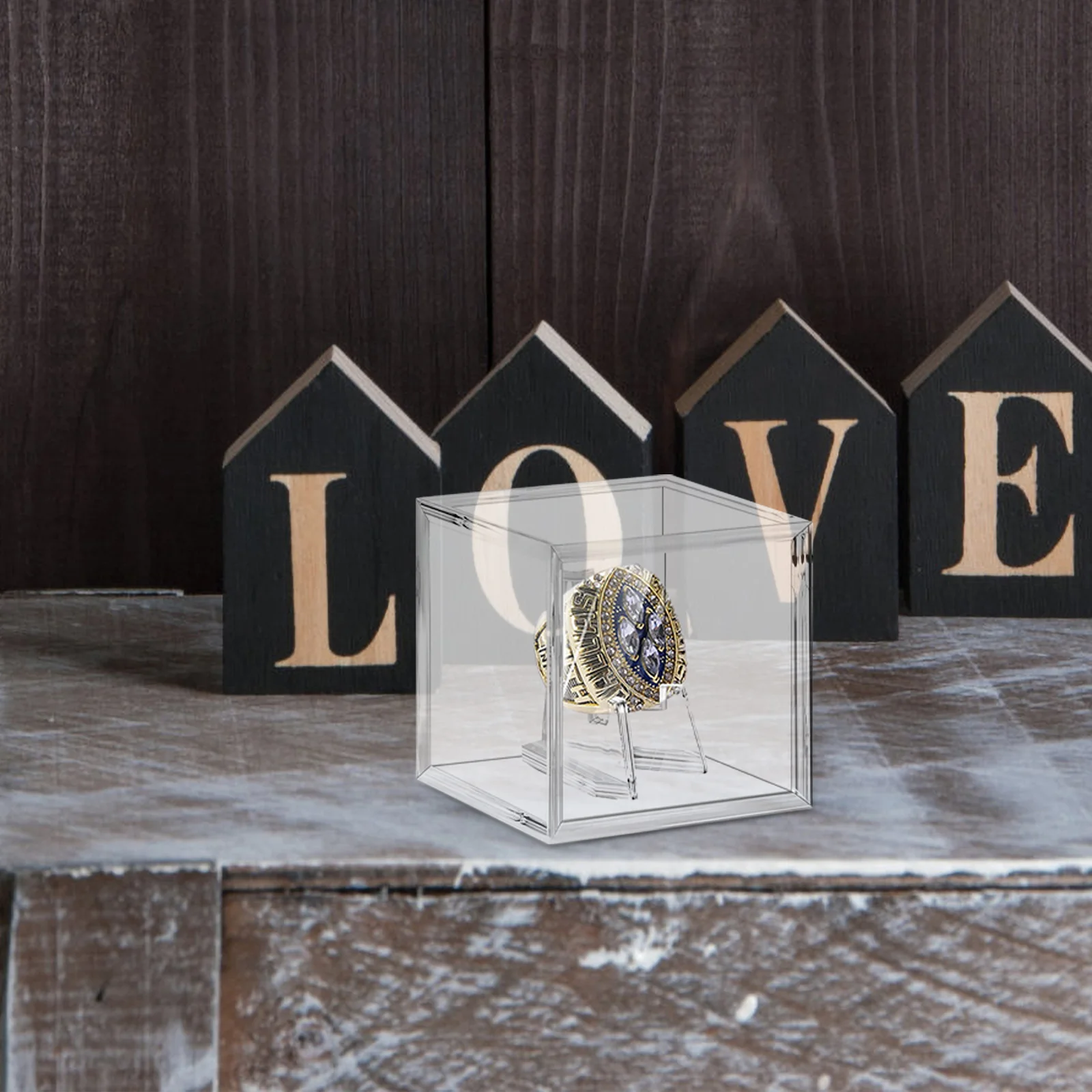 Clear Ring Box Jewelry Case Ring Display Case Jewelry Box Champion Ring Case 
Clear Ring Box Jewelry Case Ring Display Case Jewelry Box Champion Ring Case