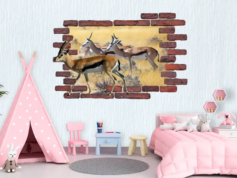 Safari Animals Wall Decal, 3D Decal Hole in Wall Vinyl Sticker, Smashed Broken Wall Decal Removable 3d Poster Kids, Safari Nurse
Safari Animals Wall Decal, 3D Decal Hole in Wall Vinyl Sticker, Smashed Broken Wall Decal Removable 3d Poster Kids, Safari Nurse