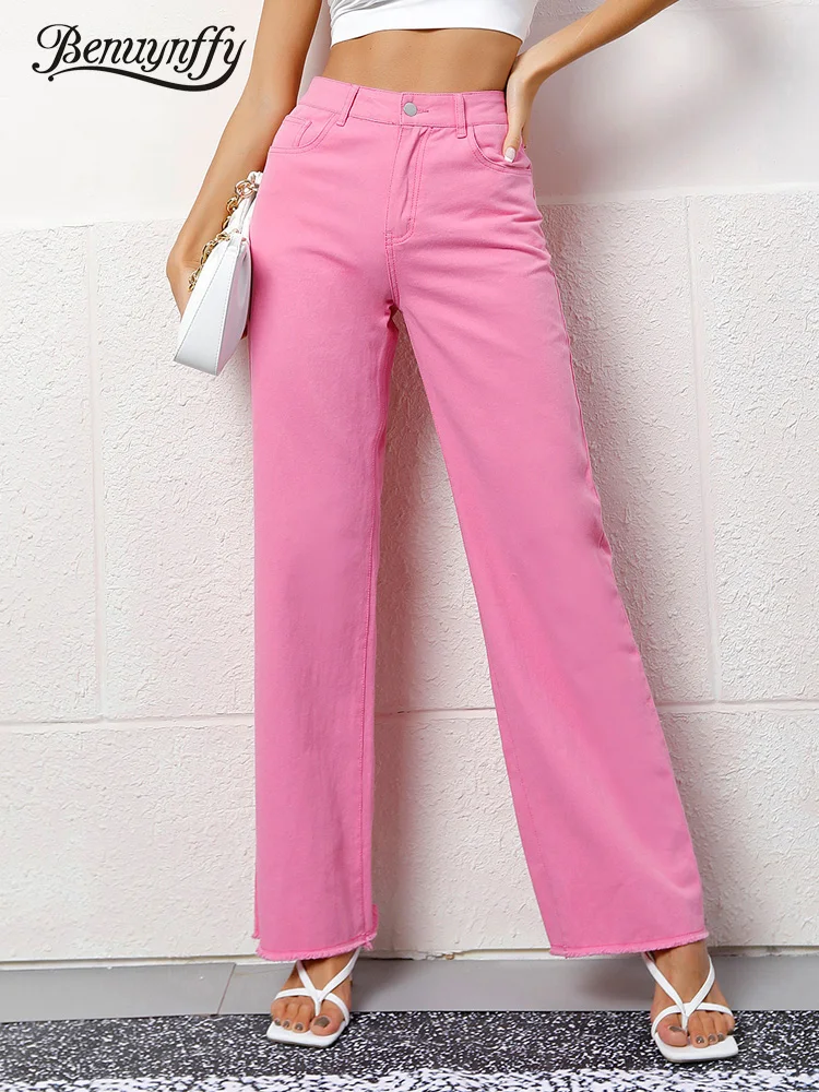 Benuynffy Streetwear Casual Raw Hem Baggy Jeans Women Fashion Loose Straight Denim Pants High Waist Ladies Vintage y2k Mom Jeans
Benuynffy Streetwear Casual Raw Hem Baggy Jeans Women Fashion Loose Straight Denim Pants High Waist Ladies Vintage y2k Mom Jeans