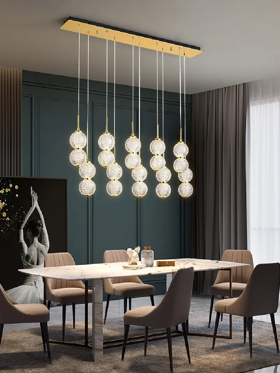 Nordic rectangular led acrylic single ball double ball golden chandelier living room dining room kitchen study room chandelier
Nordic rectangular led acrylic single ball double ball golden chandelier living room dining room kitchen study room chandelier