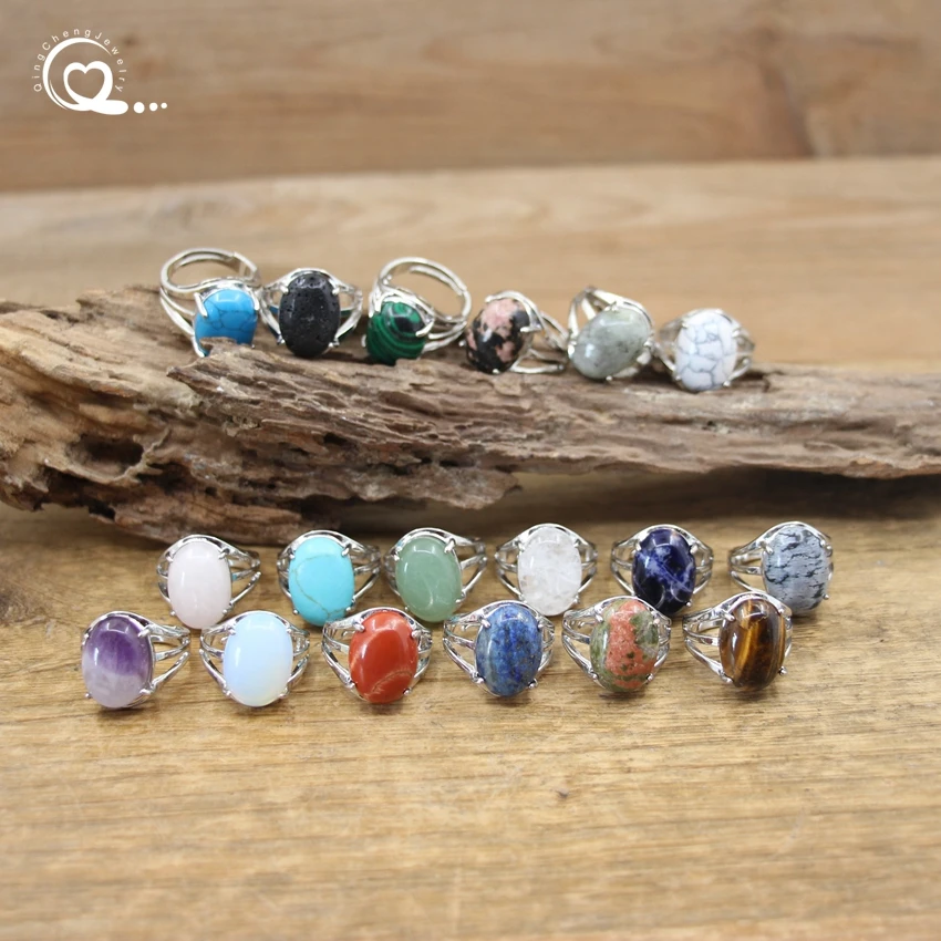 Oval Cabochon Natural Stone Ring Labradorite Rhodonite Amethysts Sodalite Resizable Finger Rings Women Fashion Jewelry,QC4165
Oval Cabochon Natural Stone Ring Labradorite Rhodonite Amethysts Sodalite Resizable Finger Rings Women Fashion Jewelry,QC4165
