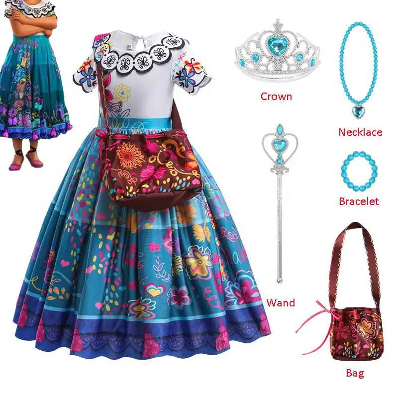 Girls Princess Mirabel Dress Isabela Pepa Cosplay Costume Kid Clothes Birthday Party Clothes Children Carnival Vestido
Girls Princess Mirabel Dress Isabela Pepa Cosplay Costume Kid Clothes Birthday Party Clothes Children Carnival Vestido