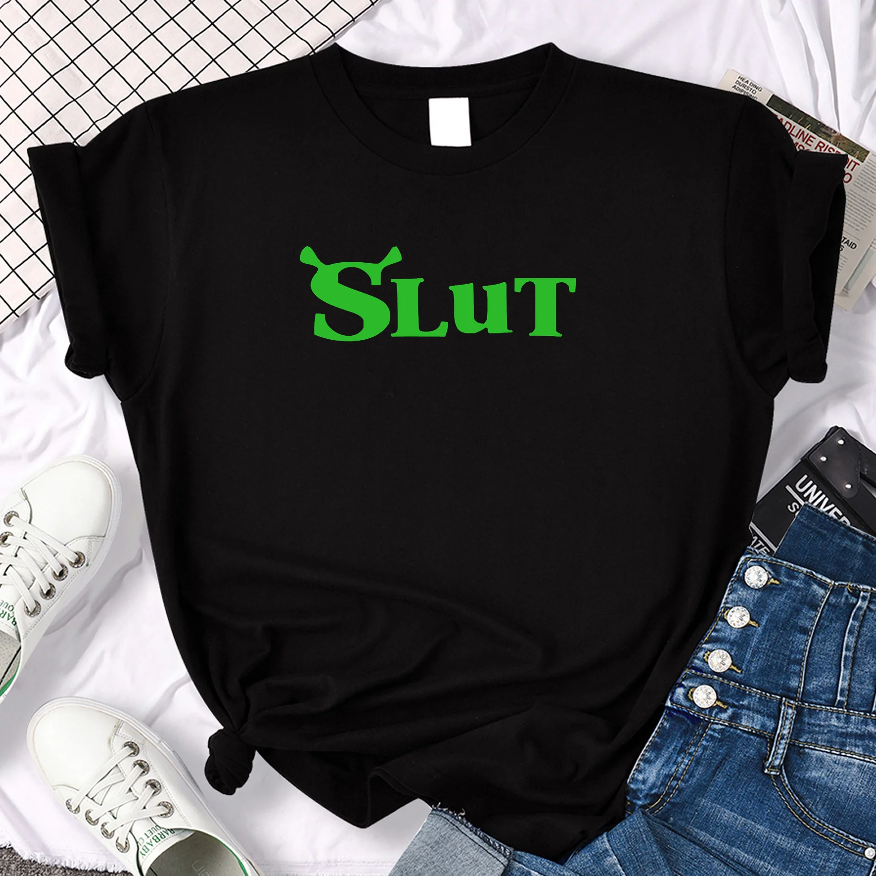 Amazing Tees Men Shrek Lover T-shirt Casual Oversized Shrek Slut T-shirt Women T-shirts Graphic Streetwear Ladies Y2k T Shirt
Amazing Tees Men Shrek Lover T-shirt Casual Oversized Shrek Slut T-shirt Women T-shirts Graphic Streetwear Ladies Y2k T Shirt