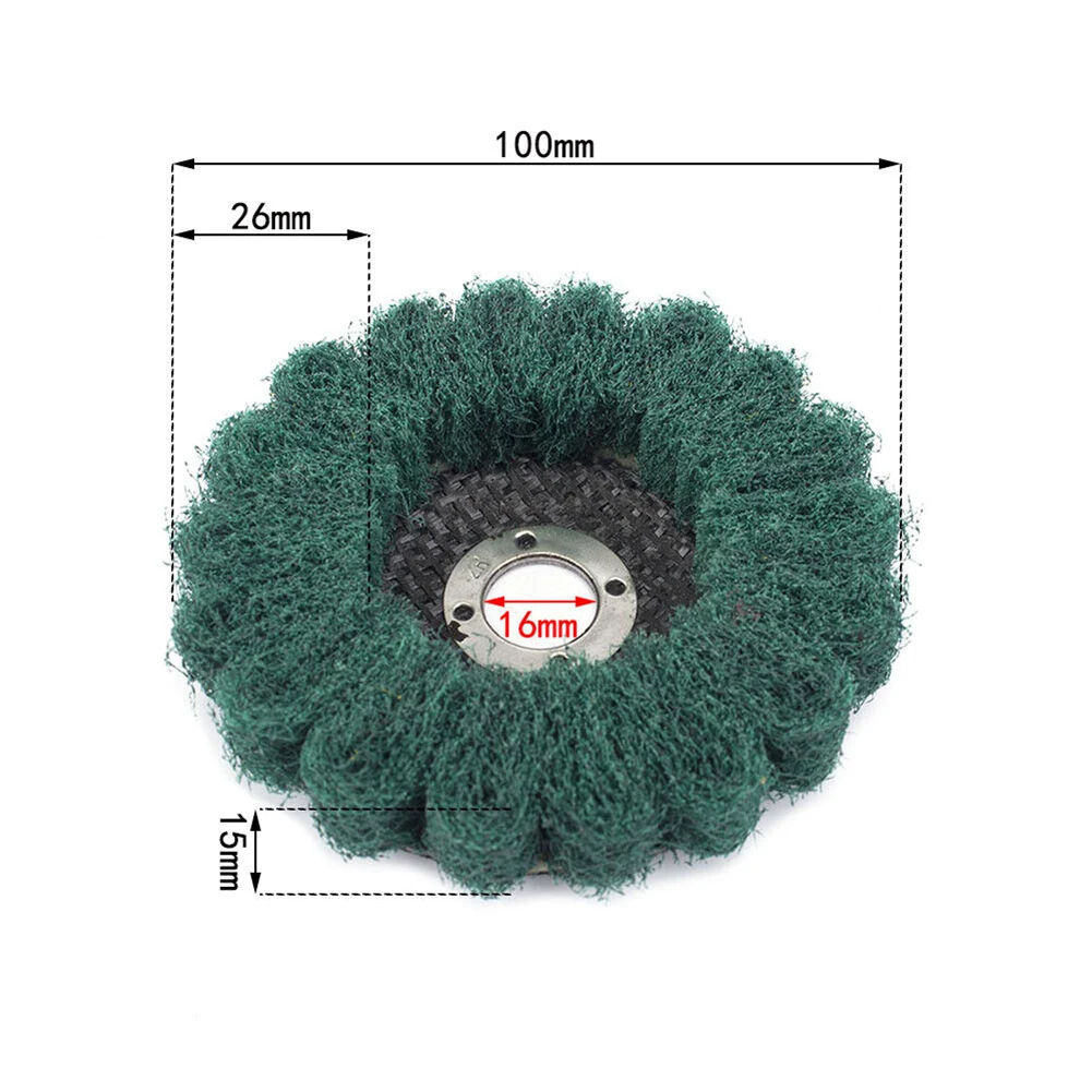 100*16mm Scouring Pad Buffing Wheel Nylon Fiber Flap Polish Grind Disc For Wood Products Furniture Metal Plastic Polishing
100*16mm Scouring Pad Buffing Wheel Nylon Fiber Flap Polish Grind Disc For Wood Products Furniture Metal Plastic Polishing