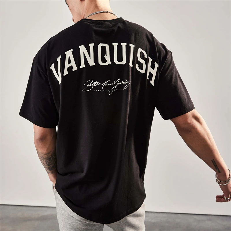 Summer Street Clothing Loose Casual Men's T-shirt Round Neck Cotton Short Sleeve Casual Wear Jogger Gym Fashion Sportswear
Summer Street Clothing Loose Casual Men's T-shirt Round Neck Cotton Short Sleeve Casual Wear Jogger Gym Fashion Sportswear